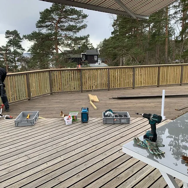 Konstruksjon av terrasse